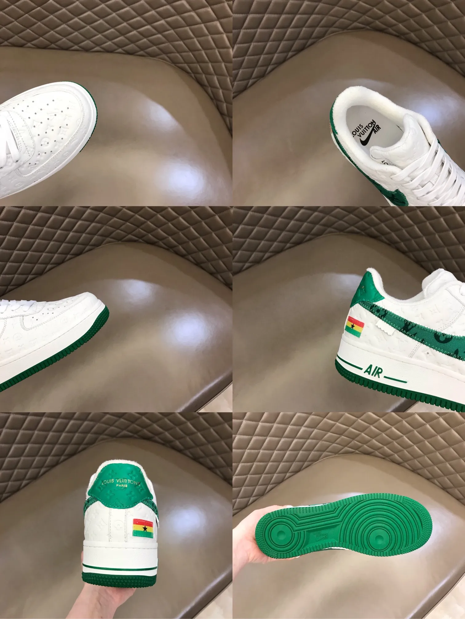 Men's shoes 💰p420 "*OUIS *UITTO*" x OFF-WHITE x Nike tripartite collaboration! Trendy and cool men's casual sports shoes with unrivaled color matching. The design idea basically continues the style of THE TEN. The Swoosh line and tongue label have a very familiar visual effect and are both fashionable and trendy! A must-have for fashionistas! The effect on your feet is absolutely stunning! (The original drawer packaging accessories are complete) Code number 38-45